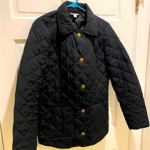 JJill quilted barn jacket, size Small TALL in terrific condition.
